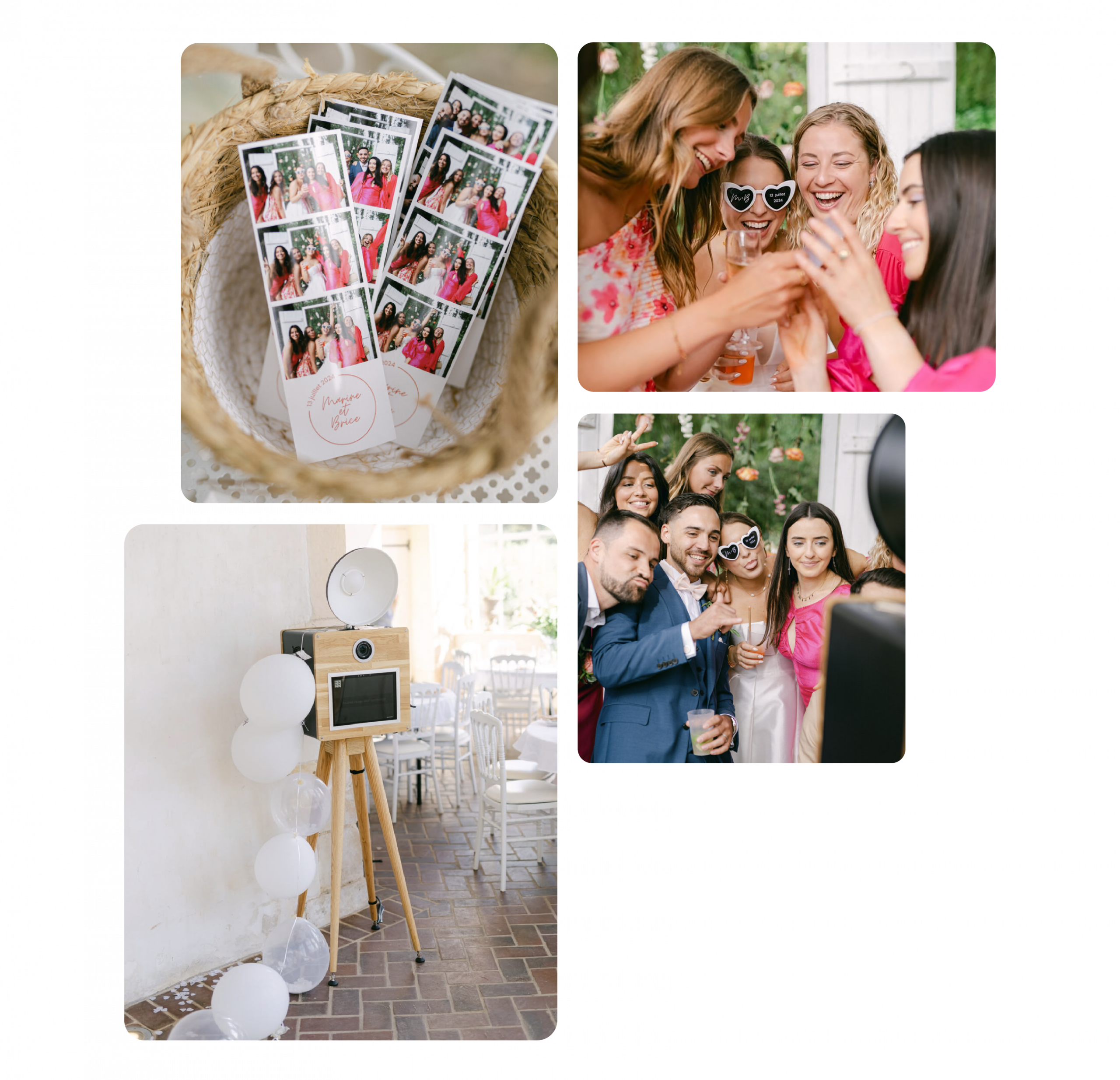 mariage location photobooth bois vintage