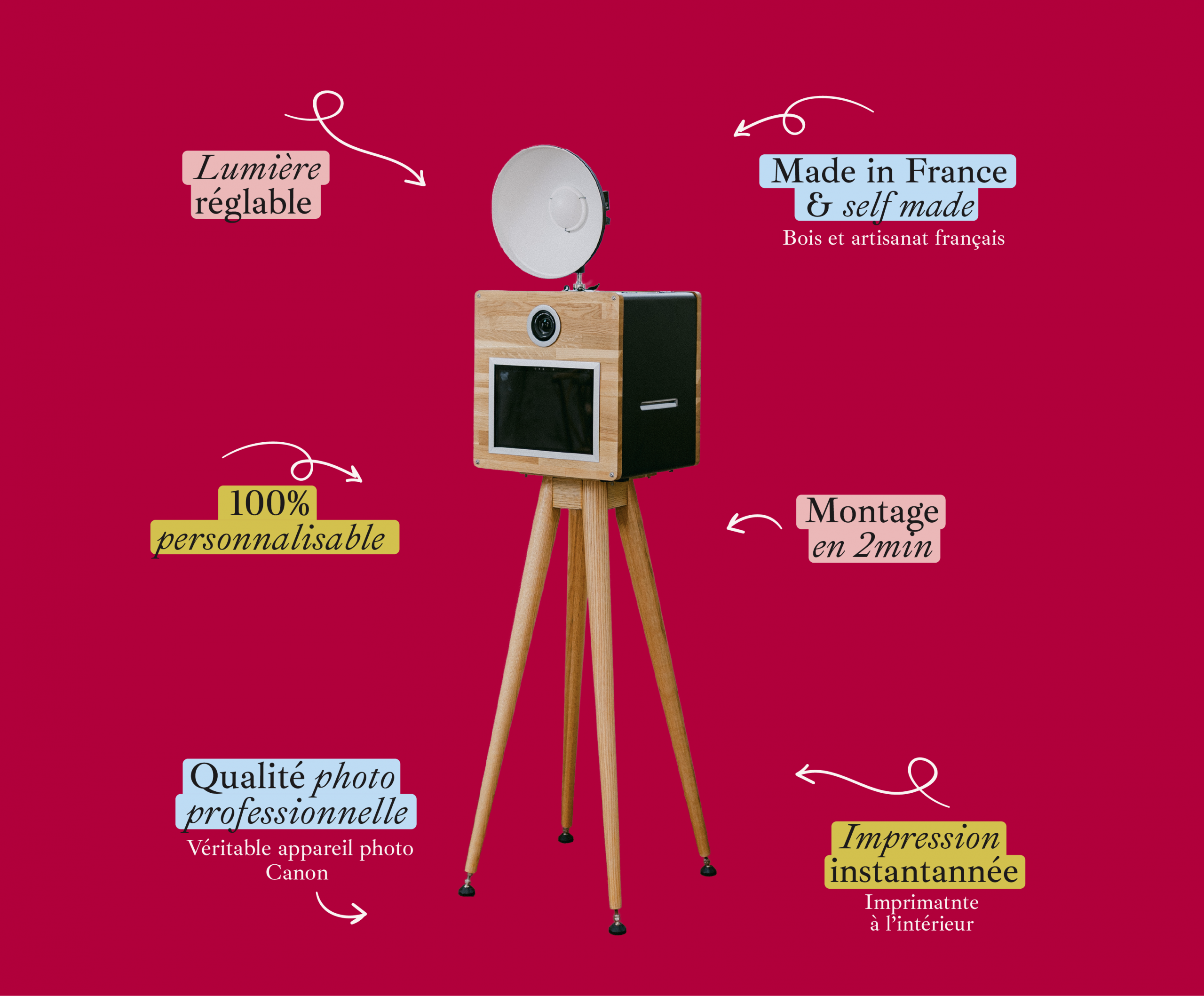 photobooth vintage bois