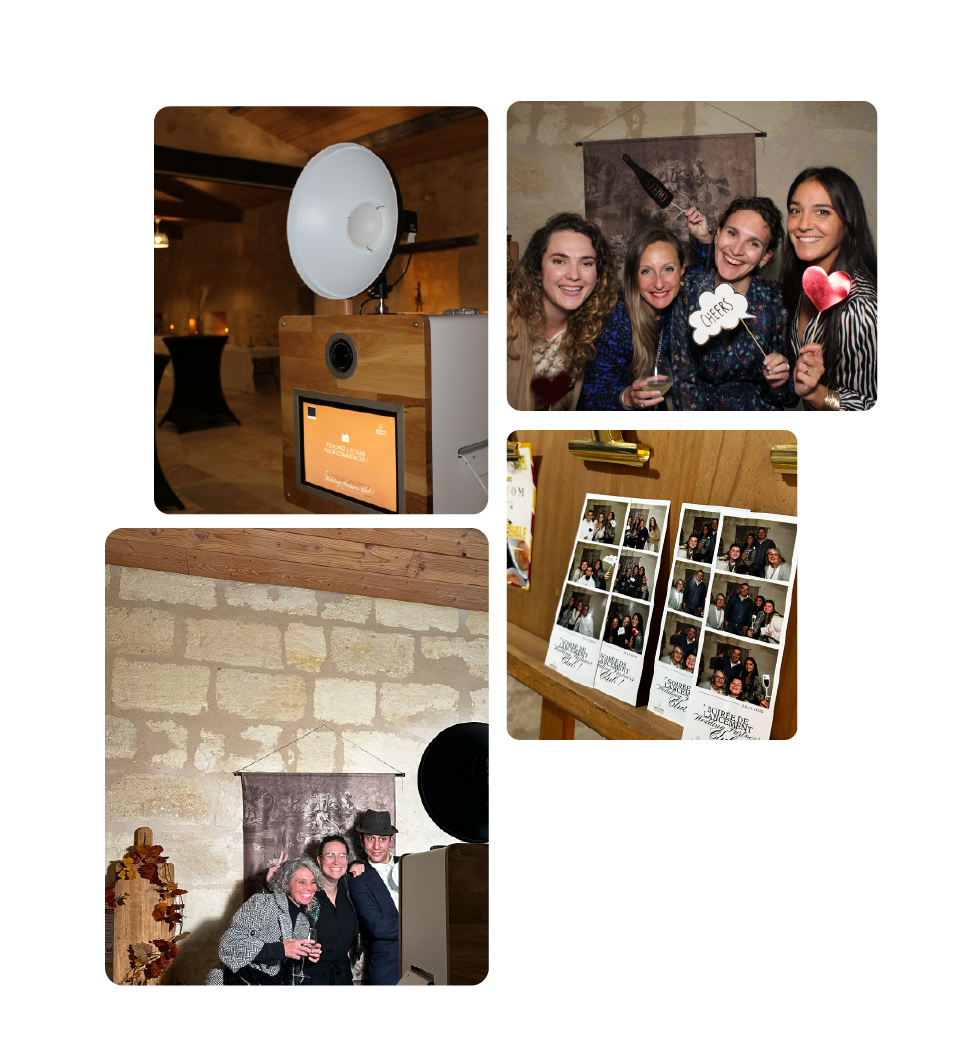 événements professionnels photobooth vintage bois 
