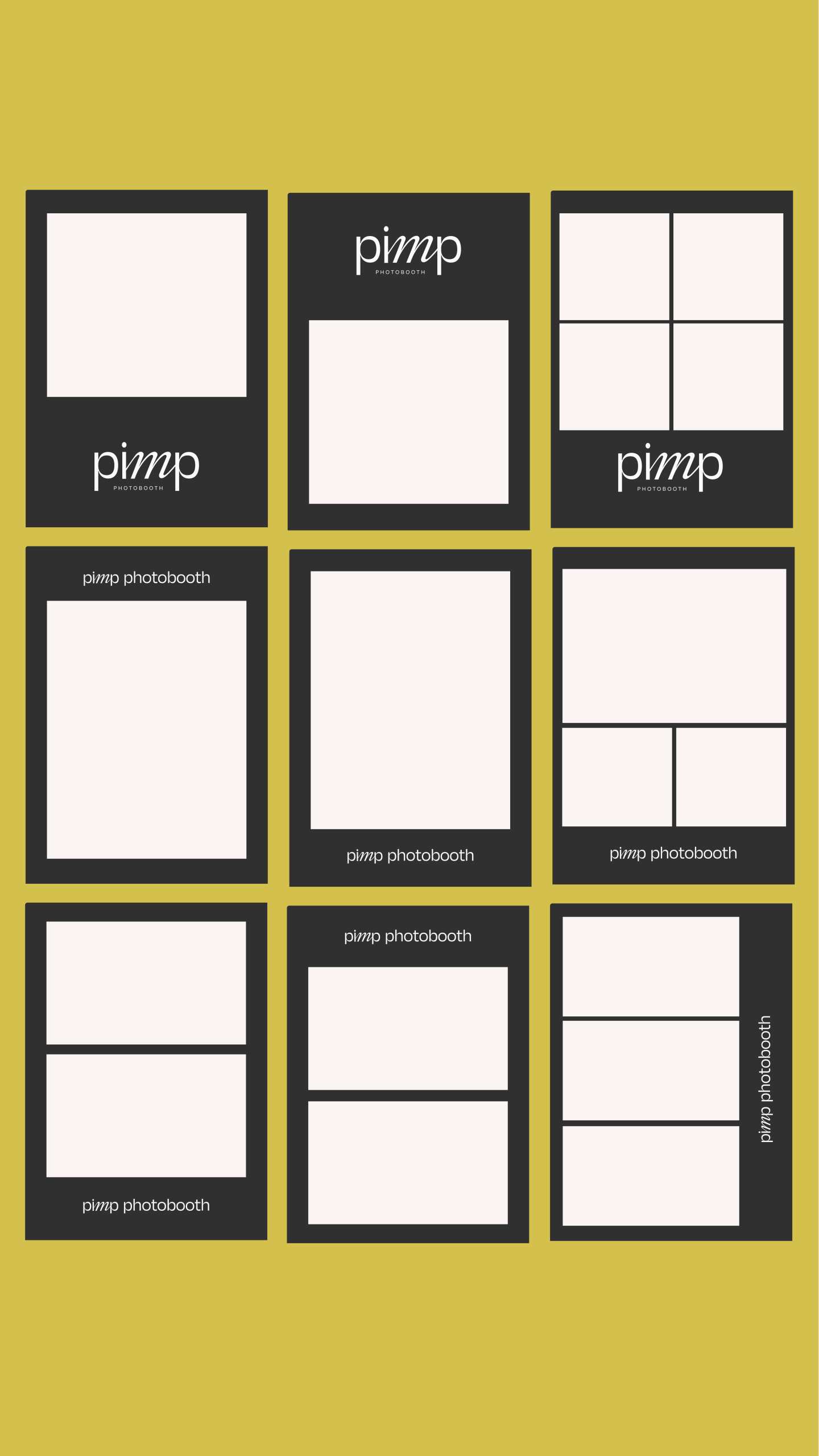 modèles templates personnalisation photobooth